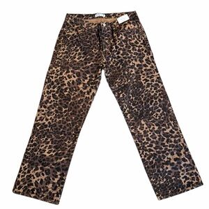 Abercrombie & Fitch Leopard Print Flare Jeans